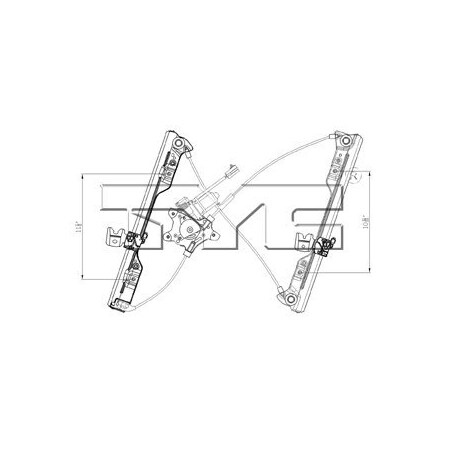 Tyc Tyc Power Window Motor And Regulator Ass, 660488 660488